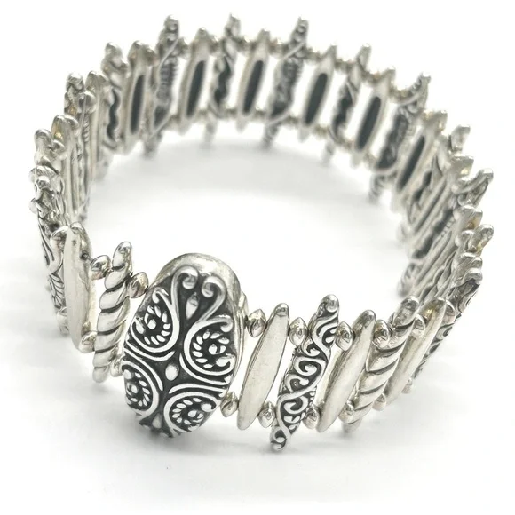 Carolyn Pollack American West Sterling Silver Saucer Bead Bracelet $599 - Picture 2 of 6